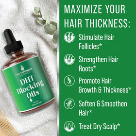 Hair Thickness Maximizer applied to scalp with fingertip massage for targeted benefit