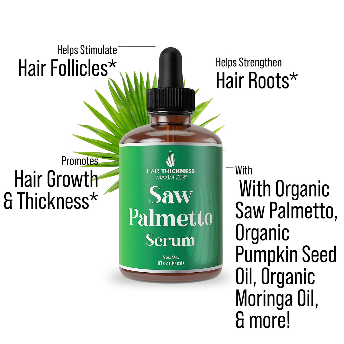 Hair Thickness Maximizer applied to scalp with fingertips for targeted nourishment