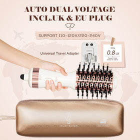 Hair Trends oval nano-titanium barrel close-up for even heat and smooth finish