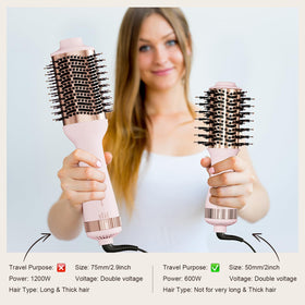 Hair Trends hot air brush styling long hair for root lift and polished ends