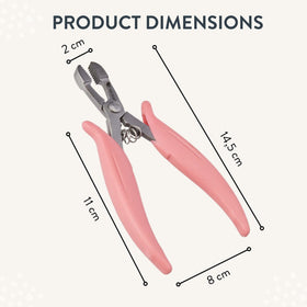 hair2heart pliers beside micro rings illustrating size and practical scale