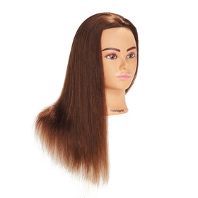 Hairingrid mannequin clamped to table showing stability and hands-free practice benefit