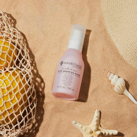 Hairitage spray nozzle detail for precise, mess-free application benefit