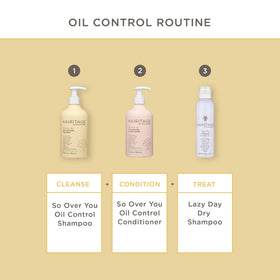 Hairitage bottle label close-up showing ingredient highlights and color-safe, vegan benefits