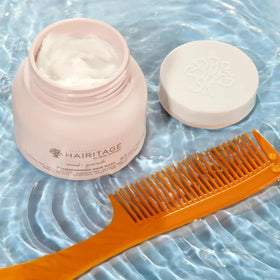 Hairitage arranged argan nuts and shea butter showing natural ingredients and nourishment
