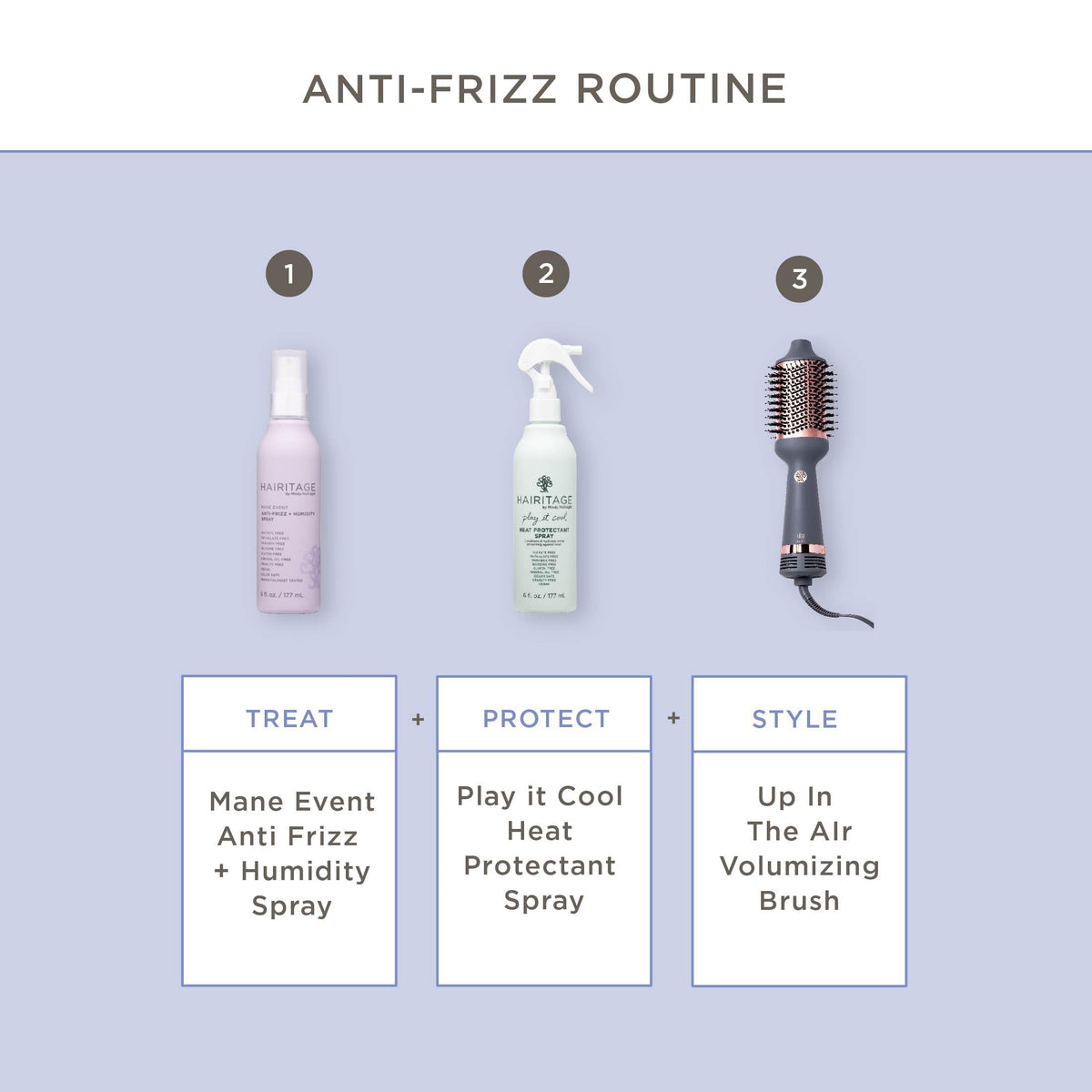 Hairitage label highlighting clean vegan formula and safety benefits