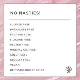 Hairitage label detail highlighting biotin, castor oil, rice protein benefits