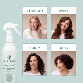 Hairitage close-up of nozzle demonstrating even mist application benefit