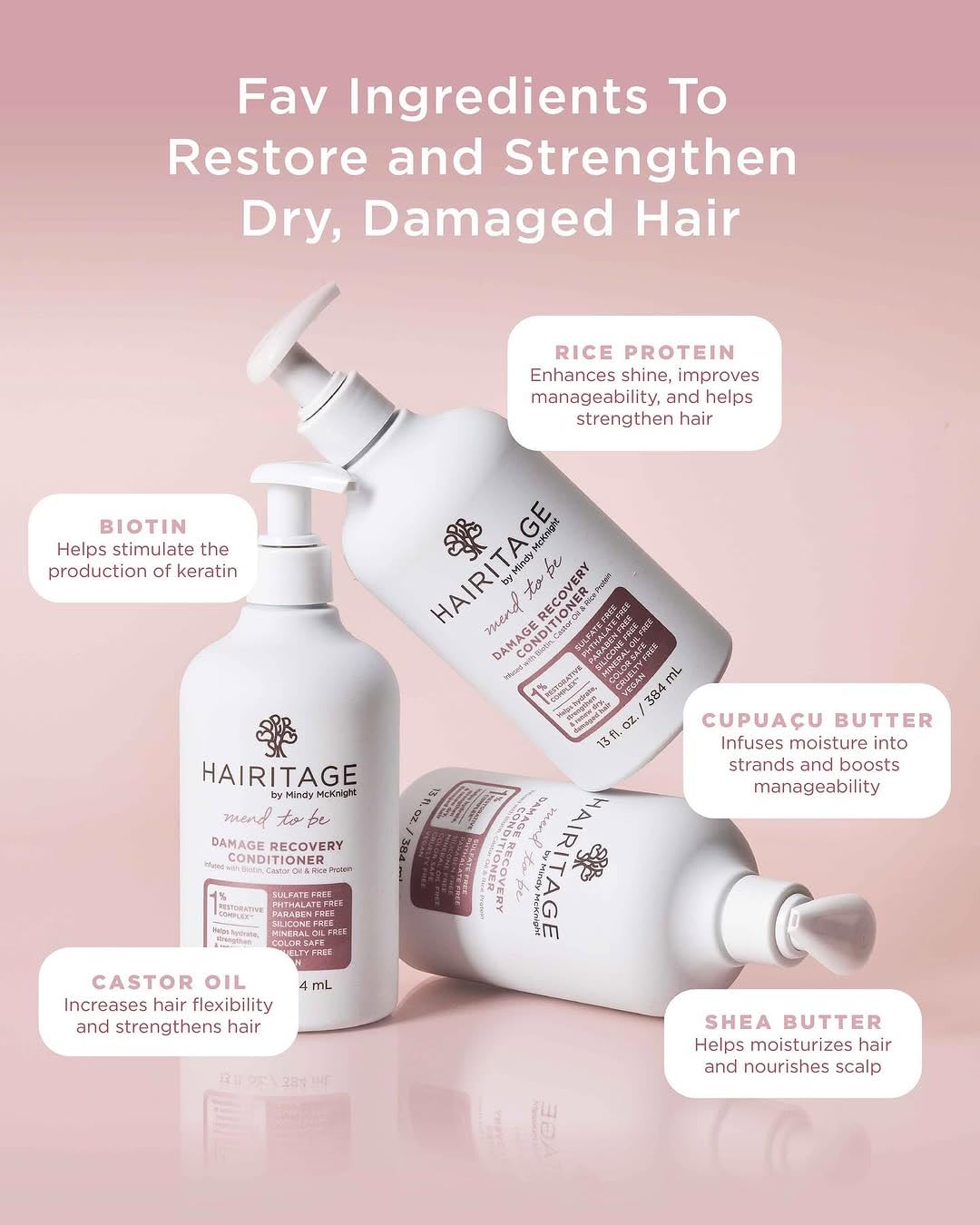 Hairitage conditioner texture close-up illustrating rich moisturizing lather and softness