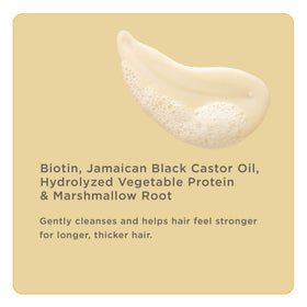 Hairitage shampoo lather demonstrating gentle foam and cleansing