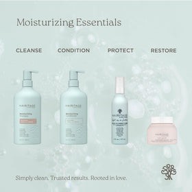Hairitage bottle in shower during use for effective cleansing benefit