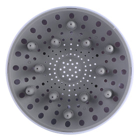 Hairizone diffuser collar closeup highlighting adjustable fit for most dryers