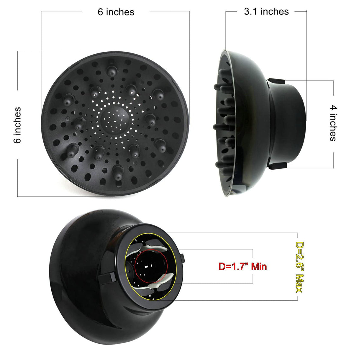 Hairizone diffuser on bathroom vanity illustrating everyday styling convenience