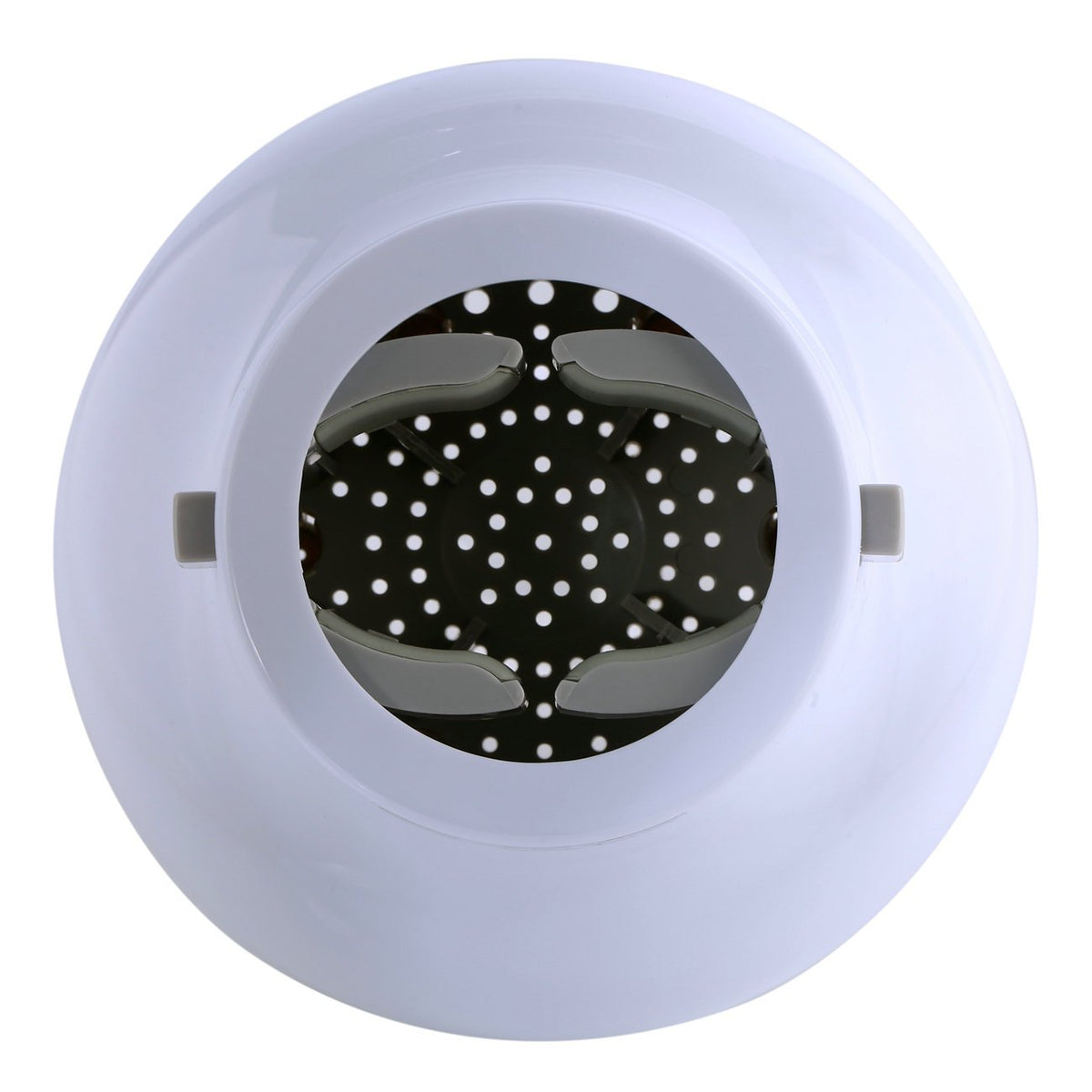 Hairizone diffuser lock button detail demonstrating secure attachment benefit
