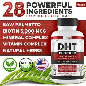 Hairo Nutrition capsule close-up texture highlights quality ingredients