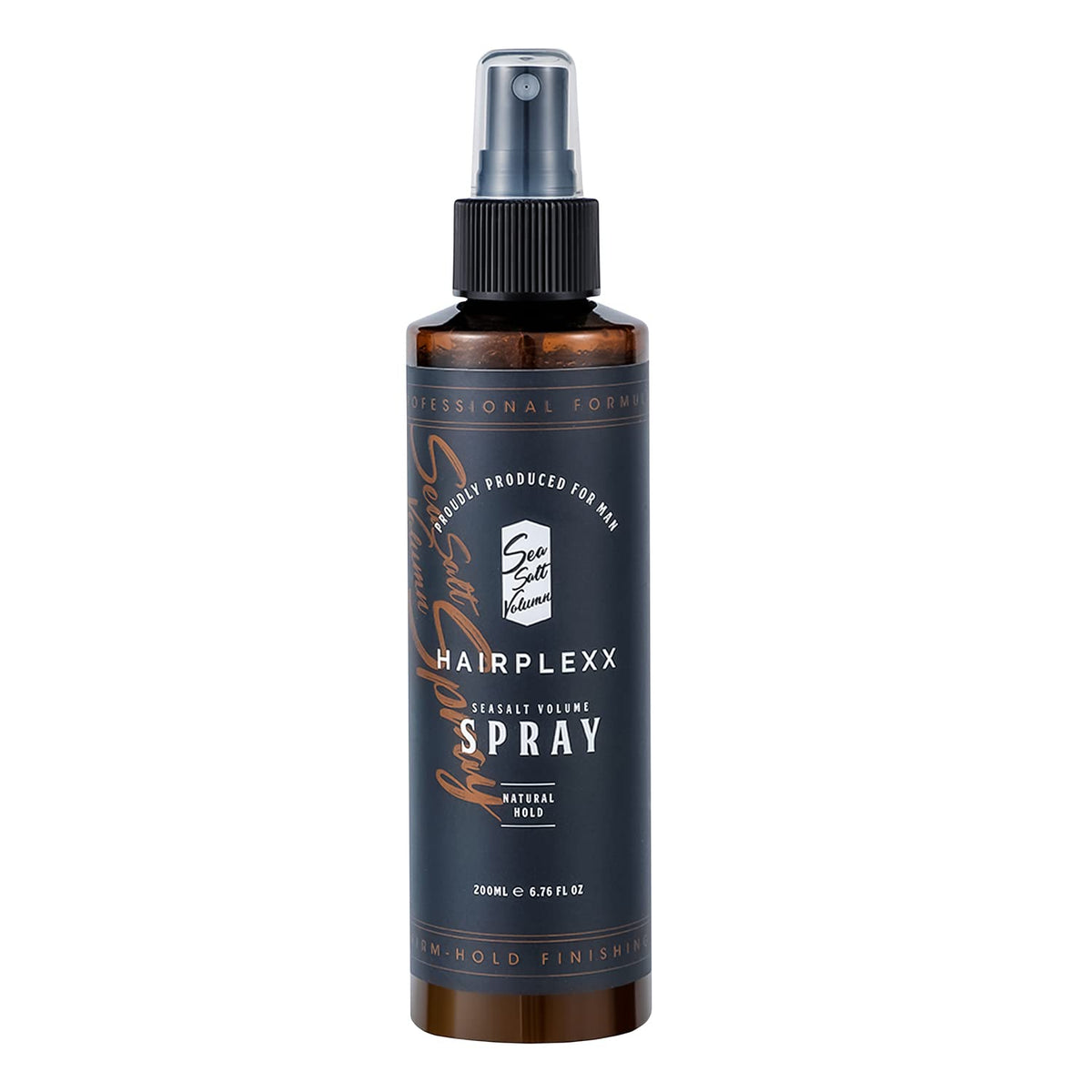Hairplexx front packaging showing sea salt volume spray and matte finish benefit