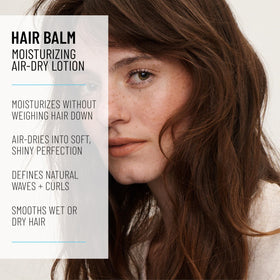 Hairstory open tube with creamy texture highlighting easy spreadability