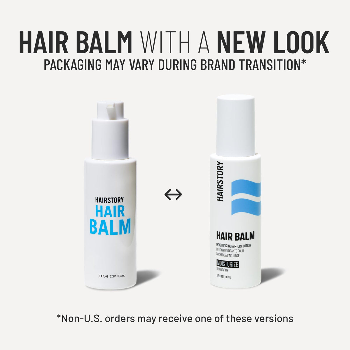 Hairstory balm next to a ruler showing the compact 4 oz size
