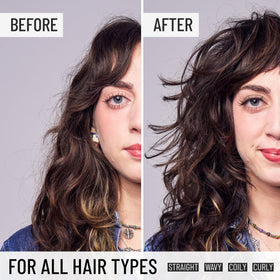 Hairstory Undressed before and after showing added volume and movement