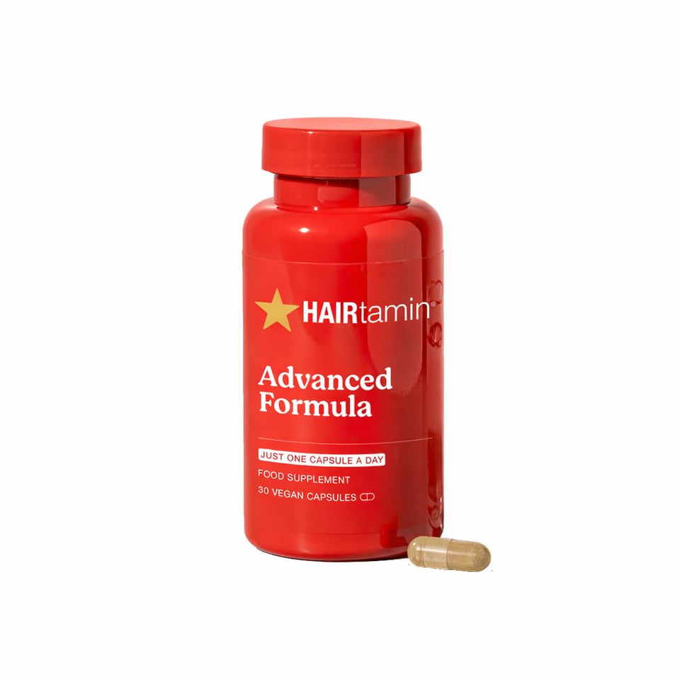 HAIRtamin front packaging showing bottle and benefits