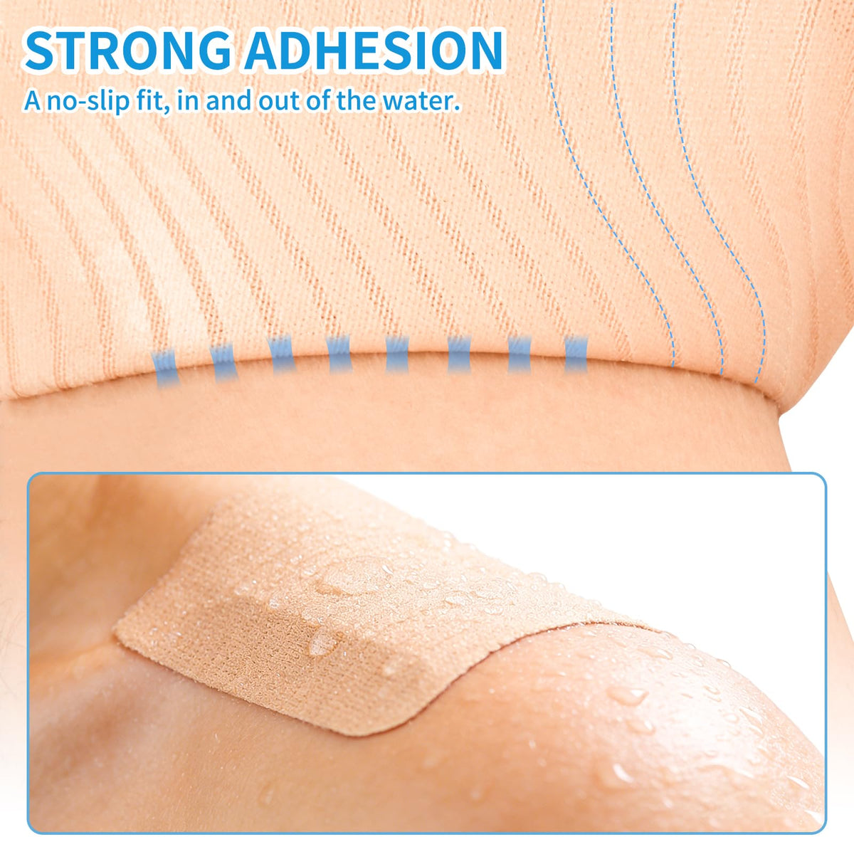 HAIRUNFU applied tape on wrist concealing tattoo for professional appearance