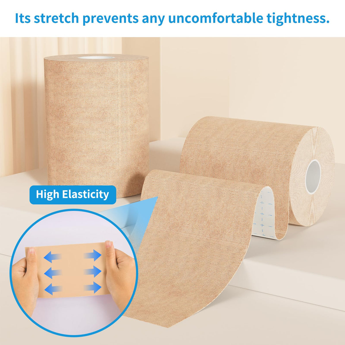 HAIRUNFU scissors cutting tape to custom shape for precise concealment