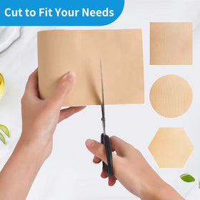 HAIRUNFU roll beside tape ruler showing 4 inch width and 16.4ft length