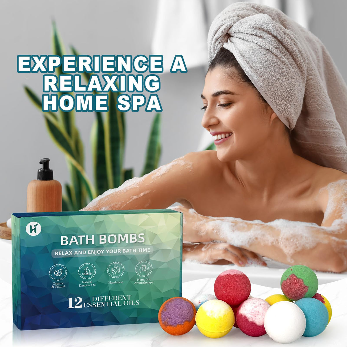 HAISHAN SHOWER close-up texture of bath bomb surface highlighting handmade quality and skin softness