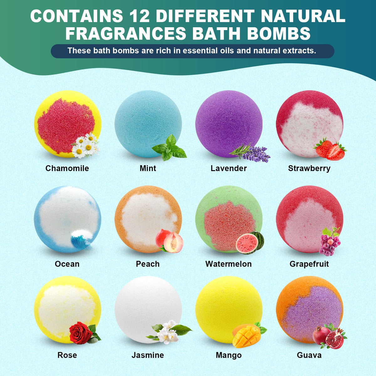 HAISHAN SHOWER fizzing bath bomb in tub releasing color and fragrance for a calming soak