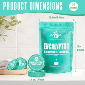 HAISHAN SHOWER lifestyle bathroom scene showing a spa-like shower routine and relaxation benefit