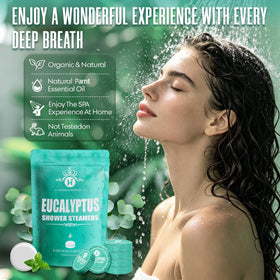 HAISHAN SHOWER single steamer closeup showing texture and concentrated essential oil benefit