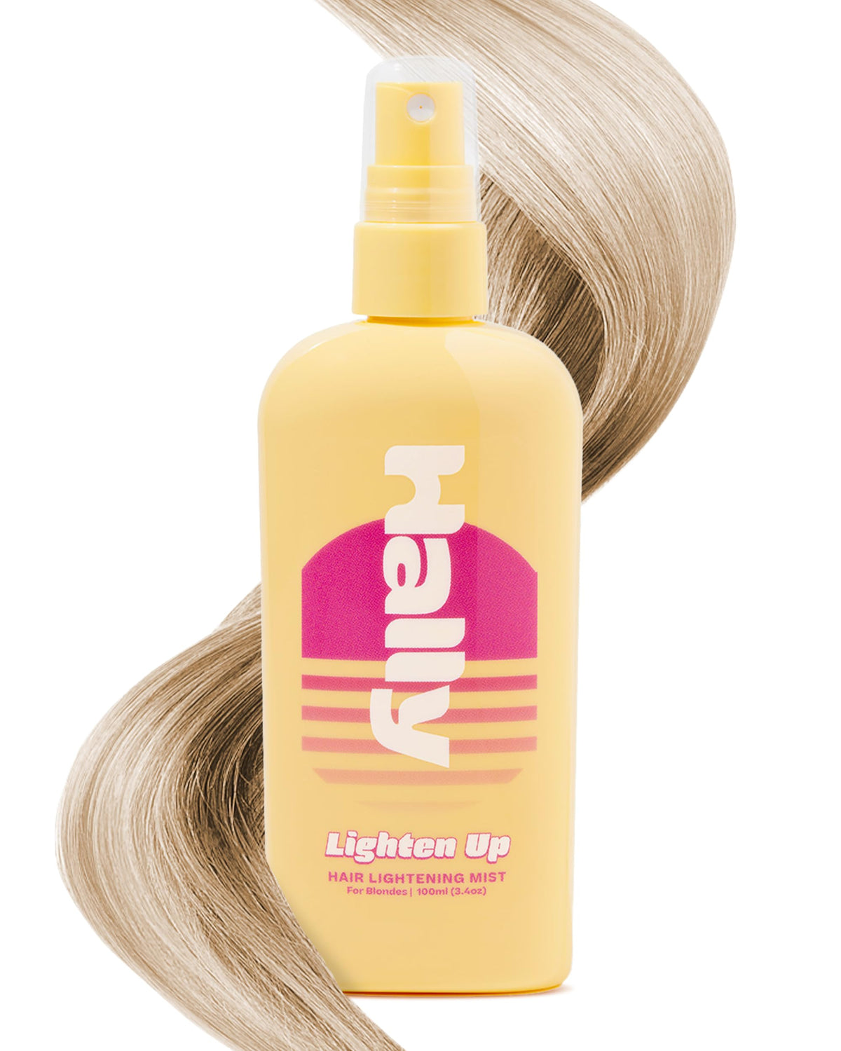 Hally Hair front packaging showing spray bottle and brand for easy at-home lightening