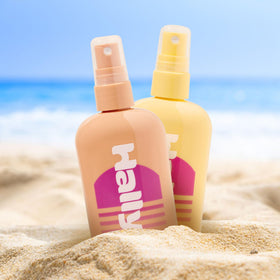 Hally Hair formula texture close-up highlighting nourishing botanical extracts