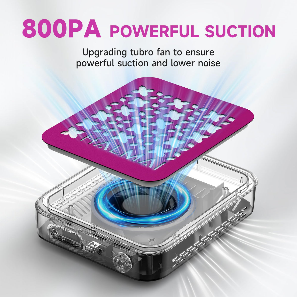 HALMAI open filter compartment for quick access and simple maintenance