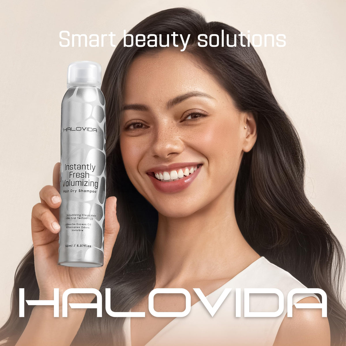 HALOVIDA used with brush to distribute product evenly through roots