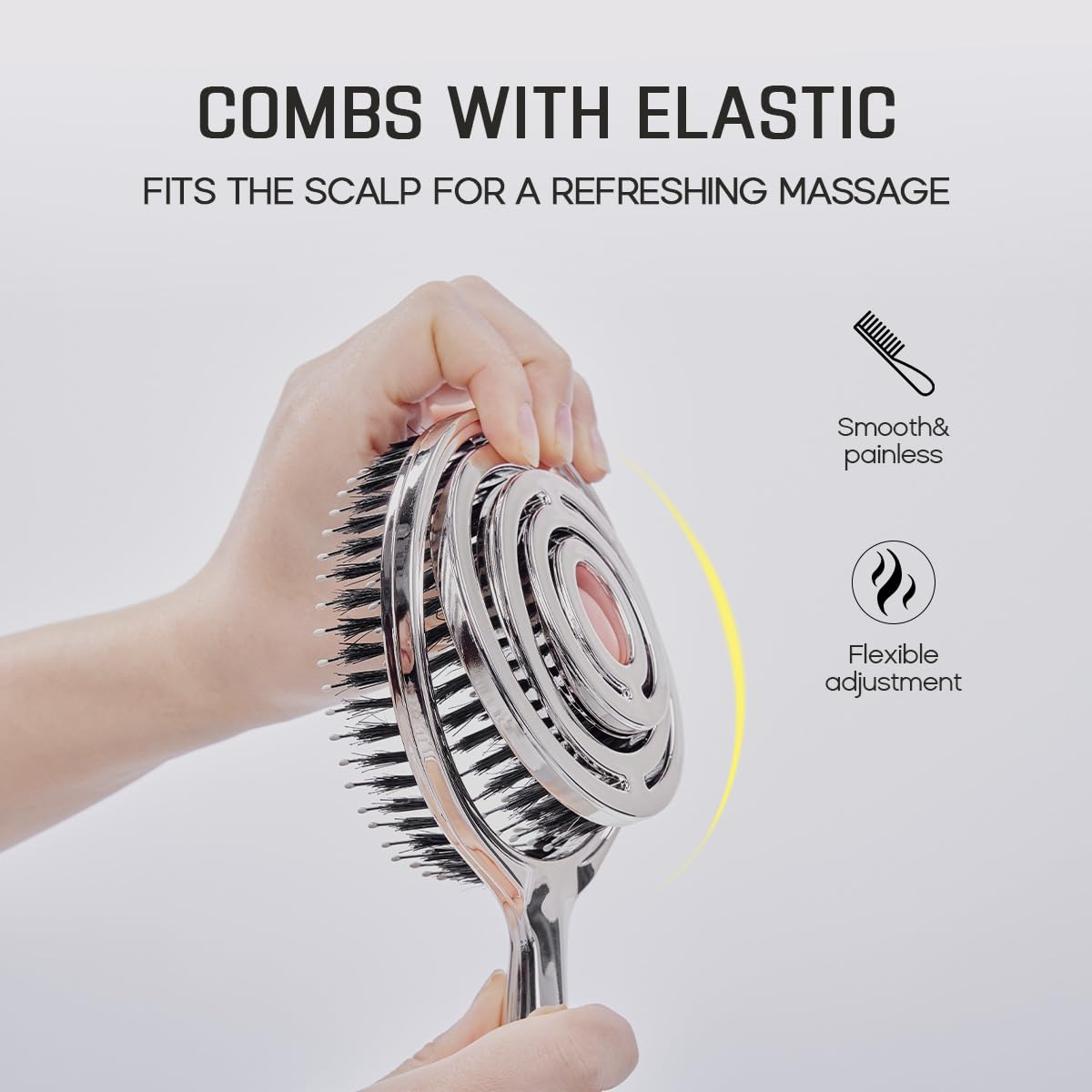 HALOVIDA brushing damp hair to detangle and speed drying