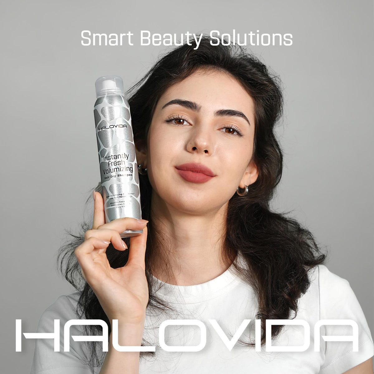 HALOVIDA nozzle mist close-up demonstrating fine spray for even application