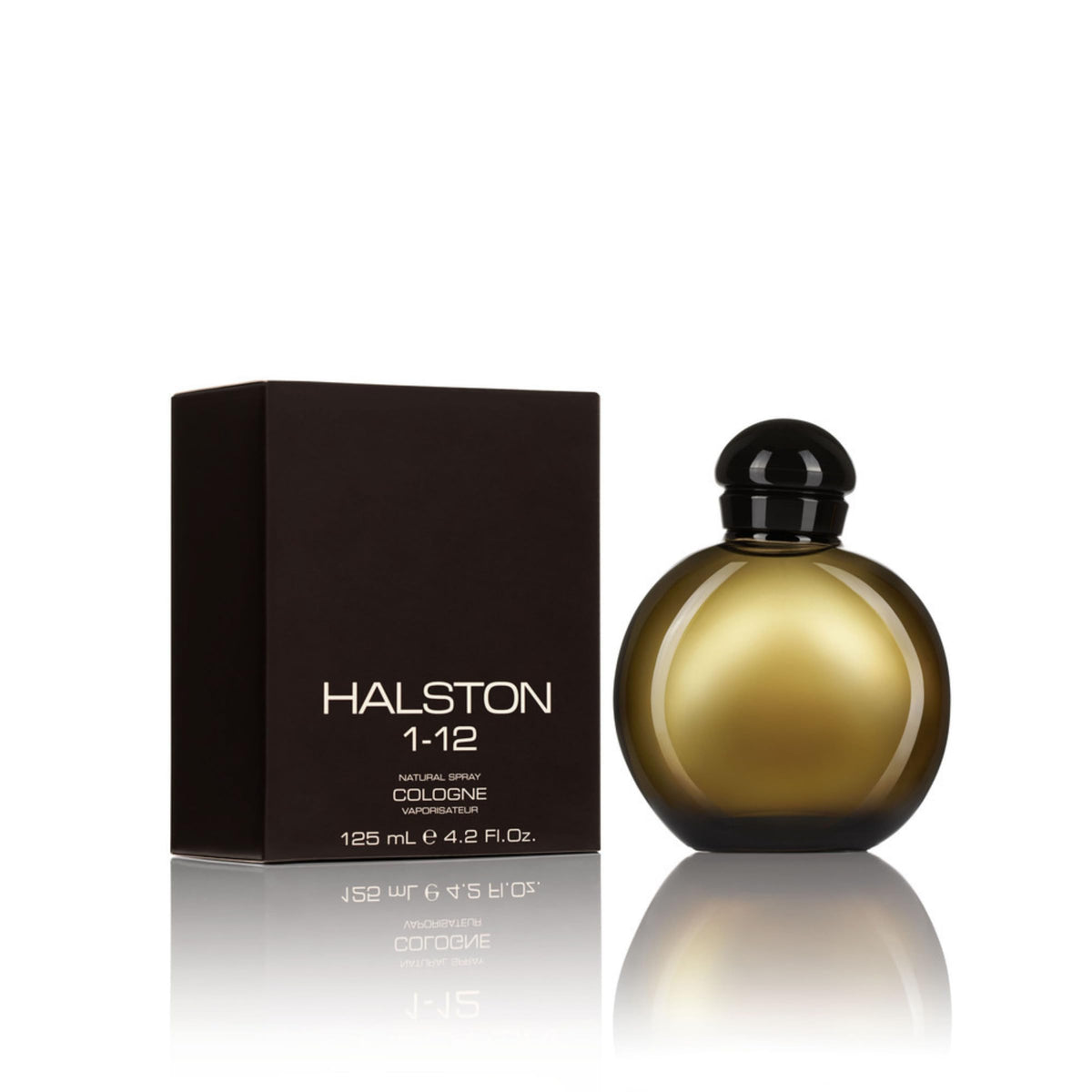 Halston front bottle view showing minimalist design and confident presentation