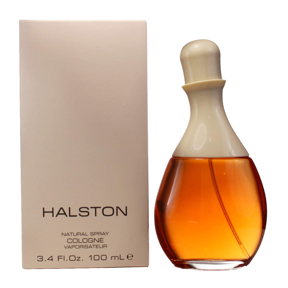HALSTON bottle front view showing classic design and easy daily wear