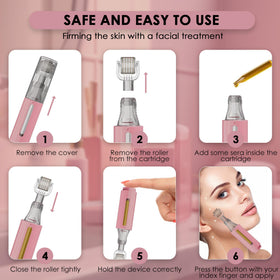 HAMINOS reservoir detail demonstrating instant serum delivery for even application