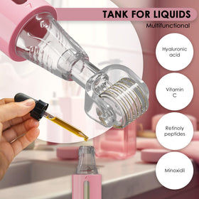 HAMINOS roller held in hand to show size and ease of at-home use benefit