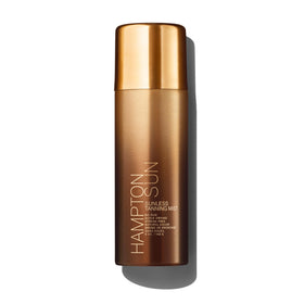 Hampton Sun front packaging showing clear sunless tanning mist benefits