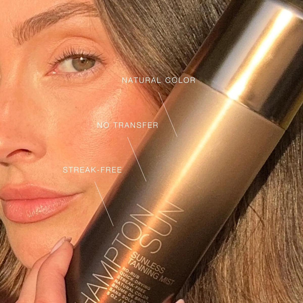 Hampton Sun nozzle close-up showing ultra-fine mist for even coverage