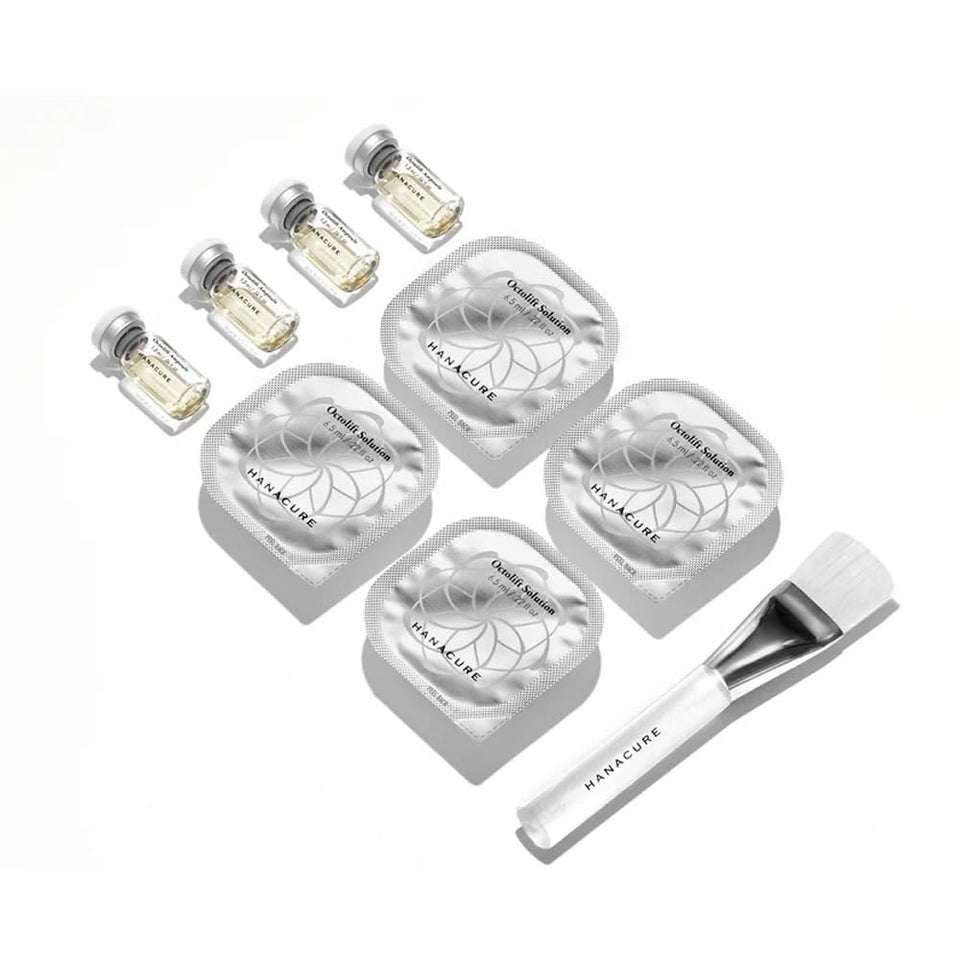 Hanacure front packaging showing kit contents and benefits