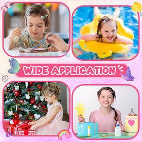 Hanaive hair clips styled at a birthday party adding bright accents to kids' outfits