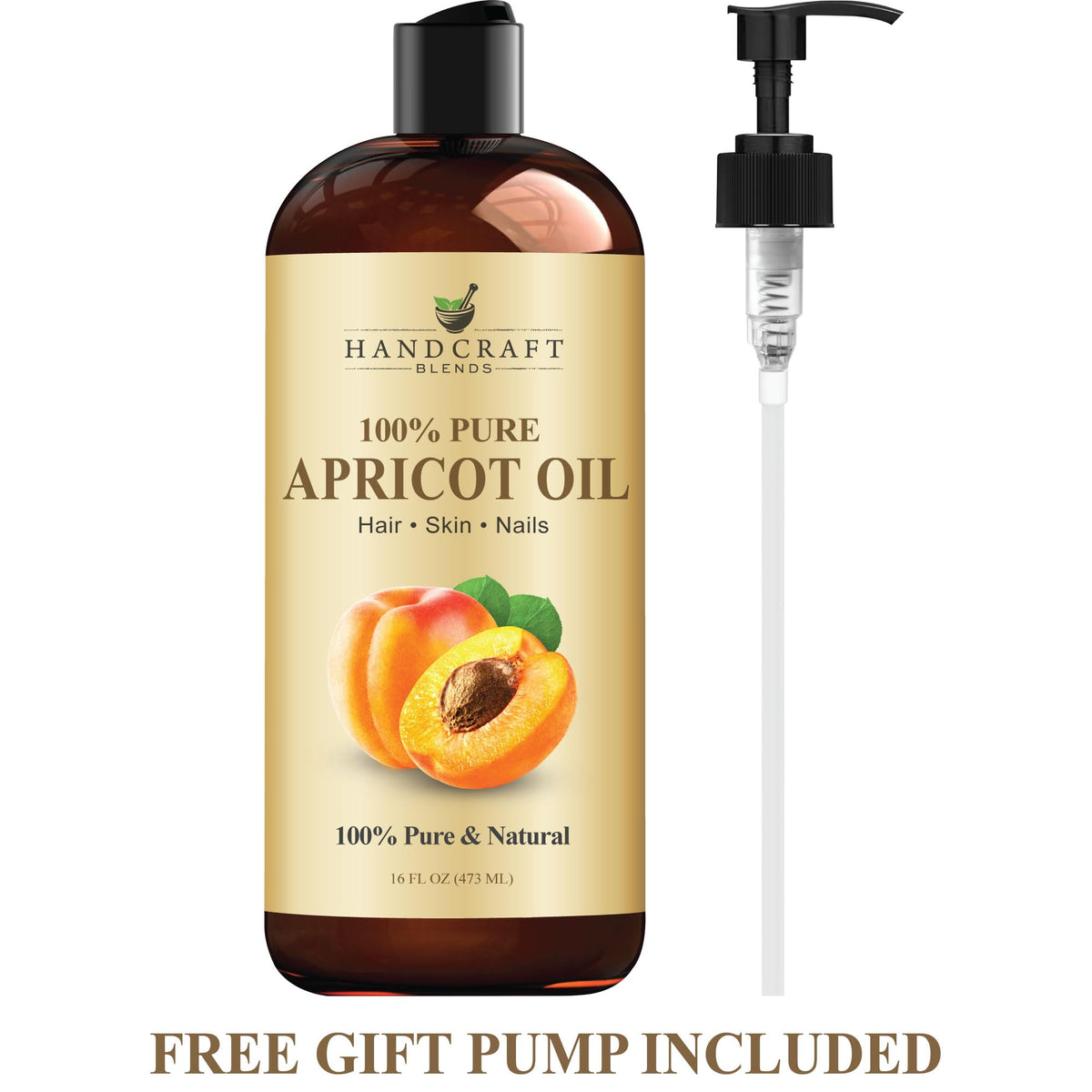 Handcraft Blends oil applied to hair ends to show improved shine and manageability