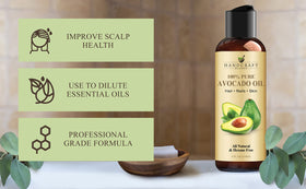 Handcraft Blends applied to hair ends demonstrating shine and detangling benefit