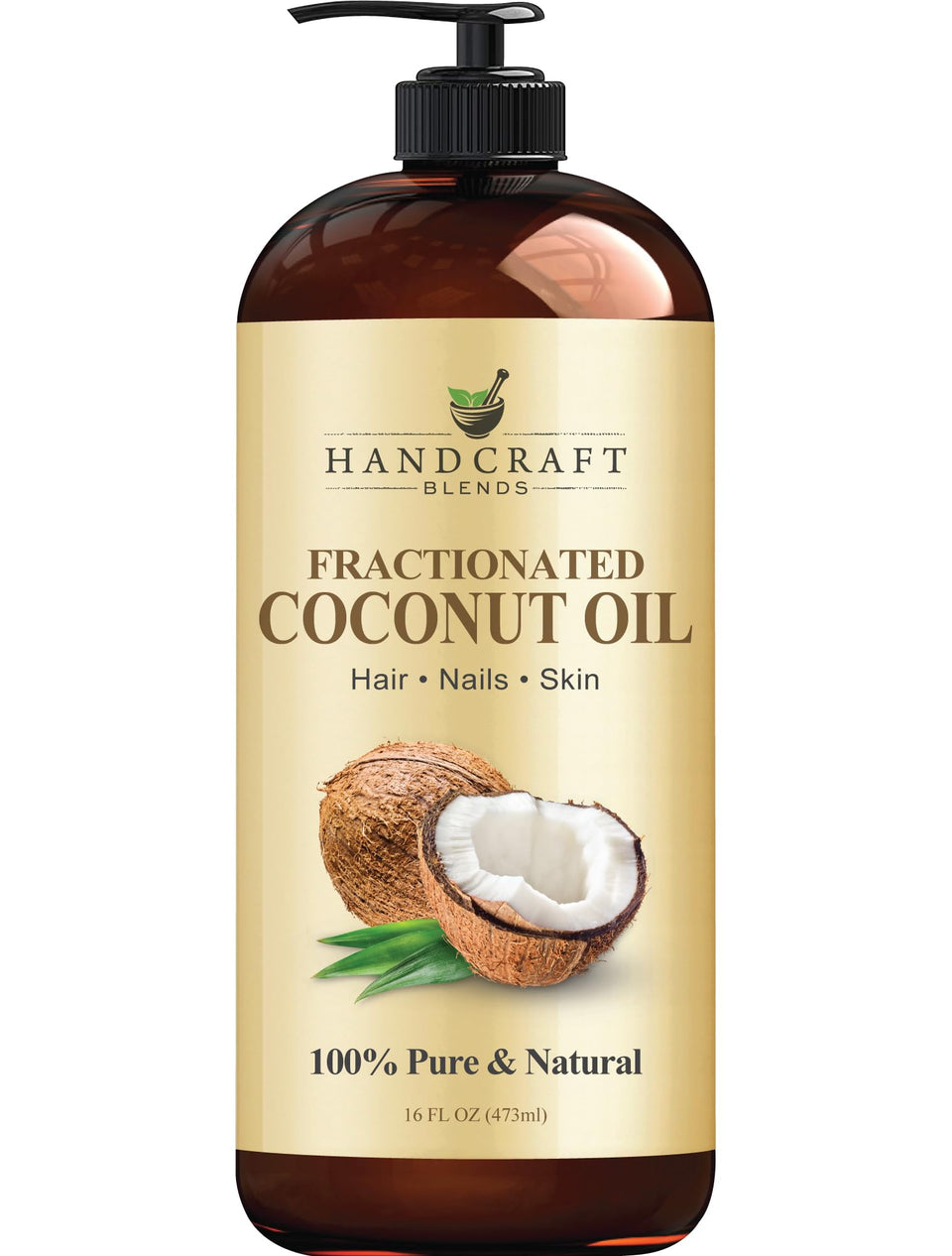 Handcraft Blends front bottle showing clean packaging and pure carrier oil benefits