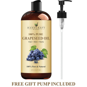 Handcraft Blends label close-up showing cold-pressed, hexane-free product details