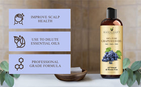 Handcraft Blends bottle next to ruler demonstrating 8 fl oz scale